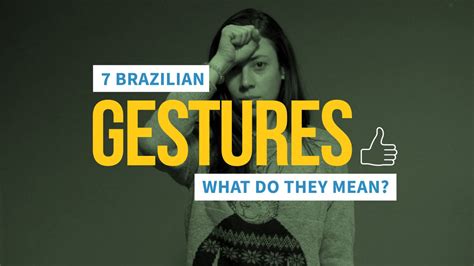 brazil smother|Brazilian Gestures and Body Language You Need to Know